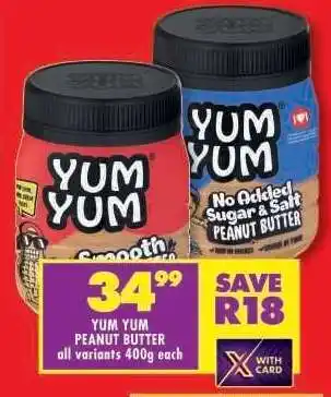 Shoprite Yum Yum Peanut Butter offer