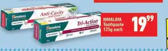 Shoprite HIMALAYA Toothpaste 125g each offer