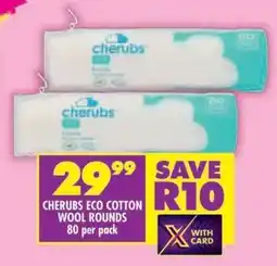 Shoprite CHERUBS ECO COTTON WOOL ROUNDS offer