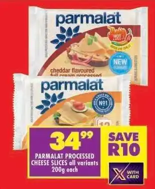 Shoprite PARMALAT PROCESSED CHEESE SLICES all variants 200g each offer