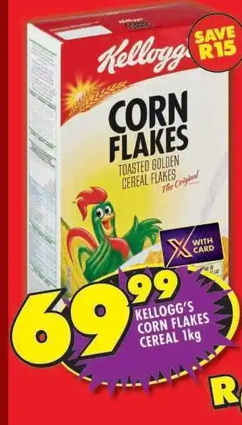 Shoprite Kellogg's Corn Flakes Cereal 1kg offer