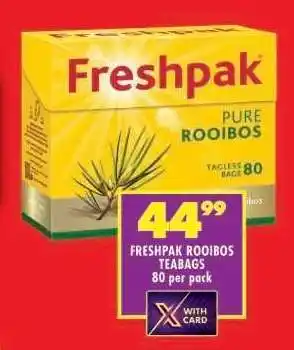 Shoprite Freshpak Rooibos Teabags offer