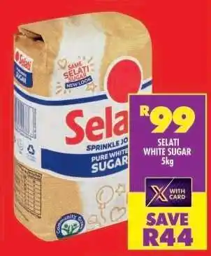 Shoprite SELATI White Sugar 5kg offer
