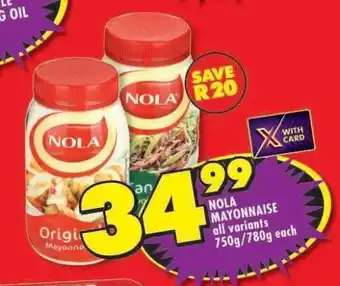 Shoprite Nola Mayonnaise offer
