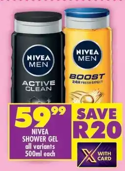 Shoprite NIVEA Shower Gel offer