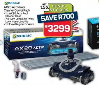 Pick n Pay Hypermarket Zodiac AX20 Activ Pool Cleaner Combi Pack offer