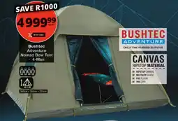 Checkers Bushtec Adventure Nomad Bow Tent offer