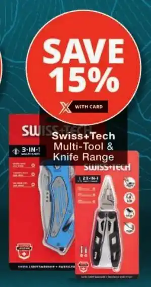 Checkers Swiss+Tech Multi-Tool & Knife Range offer
