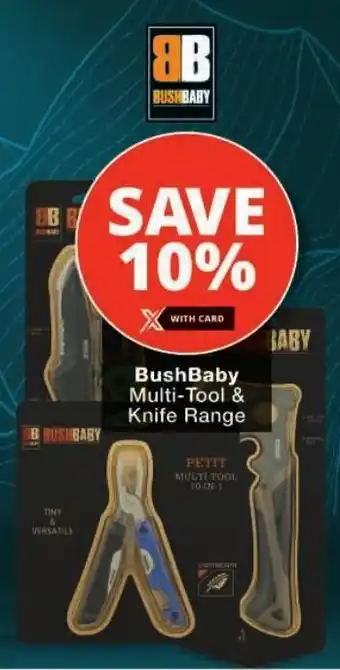 Checkers BushBaby Multi-Tool & Knife Range offer