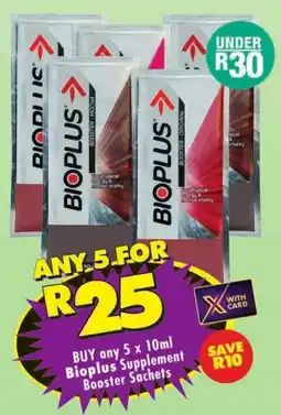 Shoprite Bioplus Supplement Booster Sachets offer