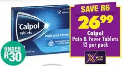 Shoprite Calpol Pain & Fever Tablets offer
