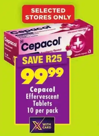 Shoprite Cepacol Effervescent Tablets offer