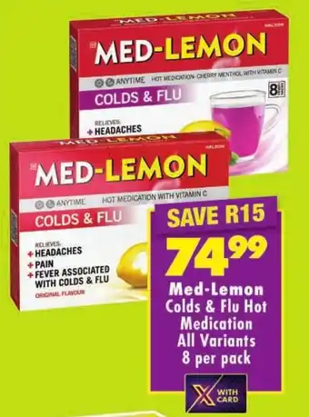 Med-Lemon Colds & Flu Hot Medication All Variants