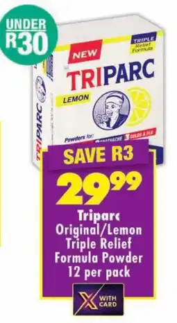 Shoprite Tripar Original/ Lemon Triple Relief Formula Powder offer