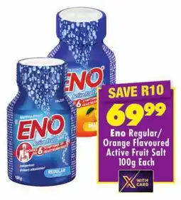 Shoprite Eno Regular/ Orange Flavoured Active Fruit Salt offer
