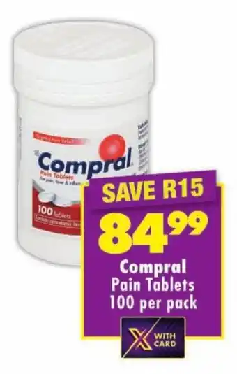 Shoprite Compral Pain Tablets offer