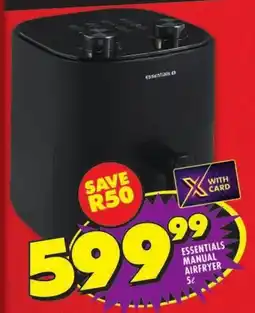 Shoprite Essentials manual airfryer offer