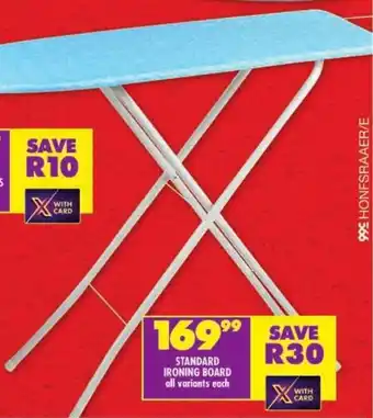 Shoprite Standard ironing board offer
