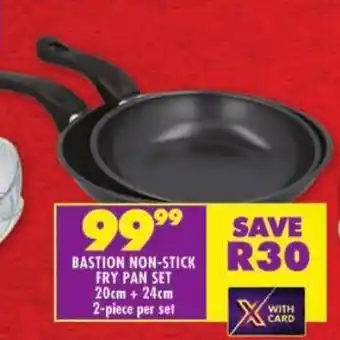 Shoprite Bastion non-stick fry pan set offer