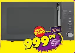 Shoprite Platinum mirror finish microwave oven offer