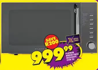 Shoprite Platinum mirror finish microwave oven offer