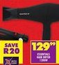 Shoprite Essentials hair dryer 1200w offer