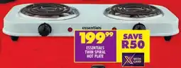 Shoprite Essentials twin spiral hot plate offer