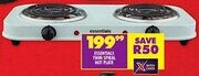 Shoprite Essentials twin spiral hot plate offer
