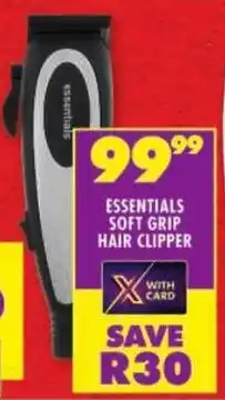 Shoprite Essentials soft grip hair clipper offer