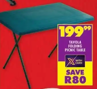 Shoprite Tavola folding picnic table offer