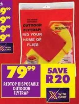 Shoprite Redtop disposable outdoor flytrap offer