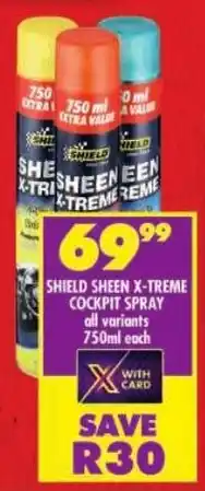 Shoprite Shield sheen x-treme cockpit spray offer