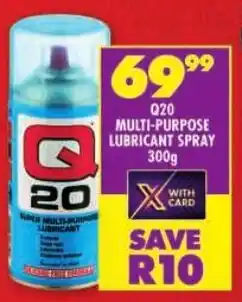 Shoprite Q20 multi-purpose lubricant spray offer