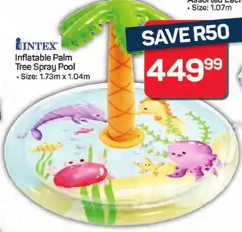 Pick n Pay Hypermarket INTEX Inflatable Palm Tree Spray Pool offer