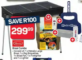 Pick n Pay Hypermarket Metalix Braai Combo offer