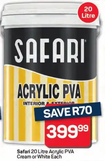 Pick n Pay Hypermarket Safari Acrylic PVA Cream or White offer