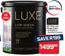 Pick n Pay Hypermarket Luxe Low Sheen Paint offer