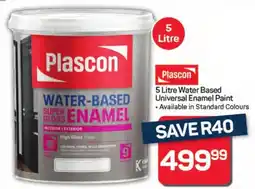 Pick n Pay Hypermarket Plascon Water Based Universal Enamel Paint offer