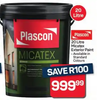 Pick n Pay Hypermarket Plascon Micatex Exterior Paint offer
