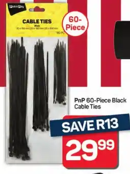 Pick n Pay Hypermarket PnP Black Cable Ties offer