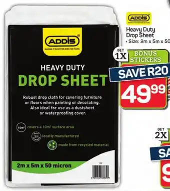 Pick n Pay Hypermarket Addis Heavy Duty Drop Sheet offer