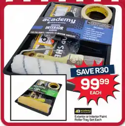 Pick n Pay Hypermarket Ademy Exterior or Interior Paint Roller Tray Set offer