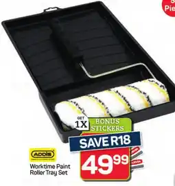Pick n Pay Hypermarket Addis Worktime Paint Roller Tray Set offer