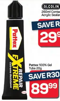 Pick n Pay Hypermarket Pattex 100% Gel Tube offer