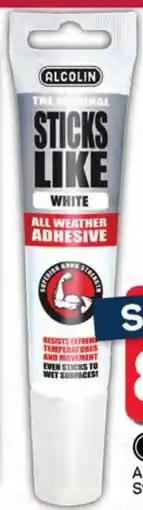 Pick n Pay Hypermarket Alcolin All Weather Adhesive Sticks Like White offer