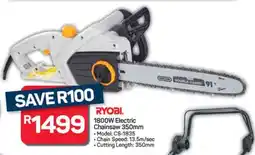 Pick n Pay Hypermarket RYOBI 1800W Electric Chainsaw 350mm offer