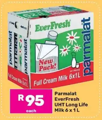 Game Parmalat EverFresh UHT Long Life Milk 6 x 1 L offer