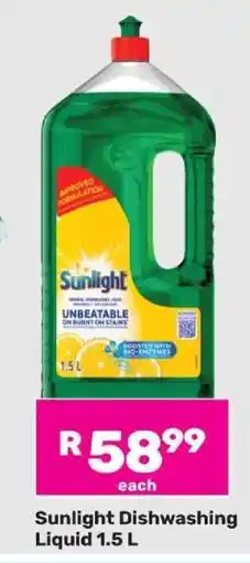 Game Sunlight Dishwashing Liquid 1.5 L offer
