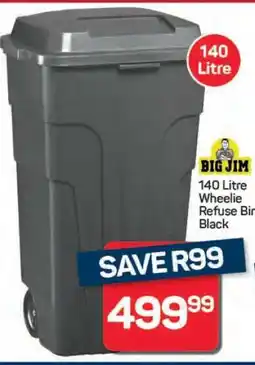 Pick n Pay Hypermarket Big Jim 140 Litre Wheelie Refuse Bin offer