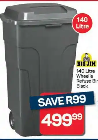 Pick n Pay Hypermarket Big Jim 140 Litre Wheelie Refuse Bin offer